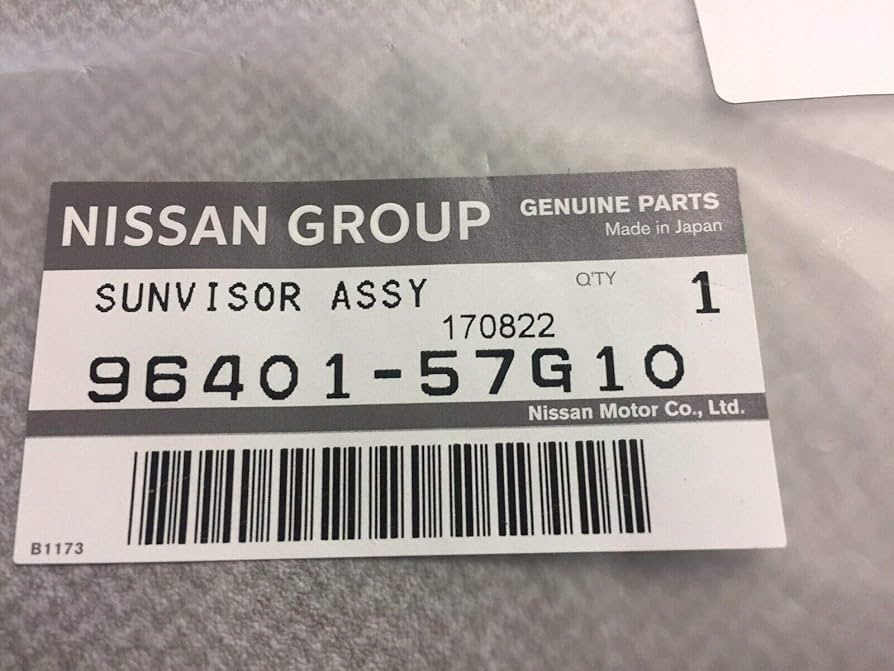 Amazon.com: Nissan 96401-57G10 Sun-Visor Assembly-Left-Hand